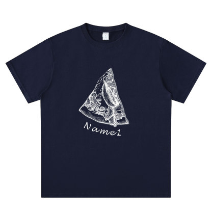 Personalized Pizza Family Name T-Shirt - Custom Kids & Family Gift