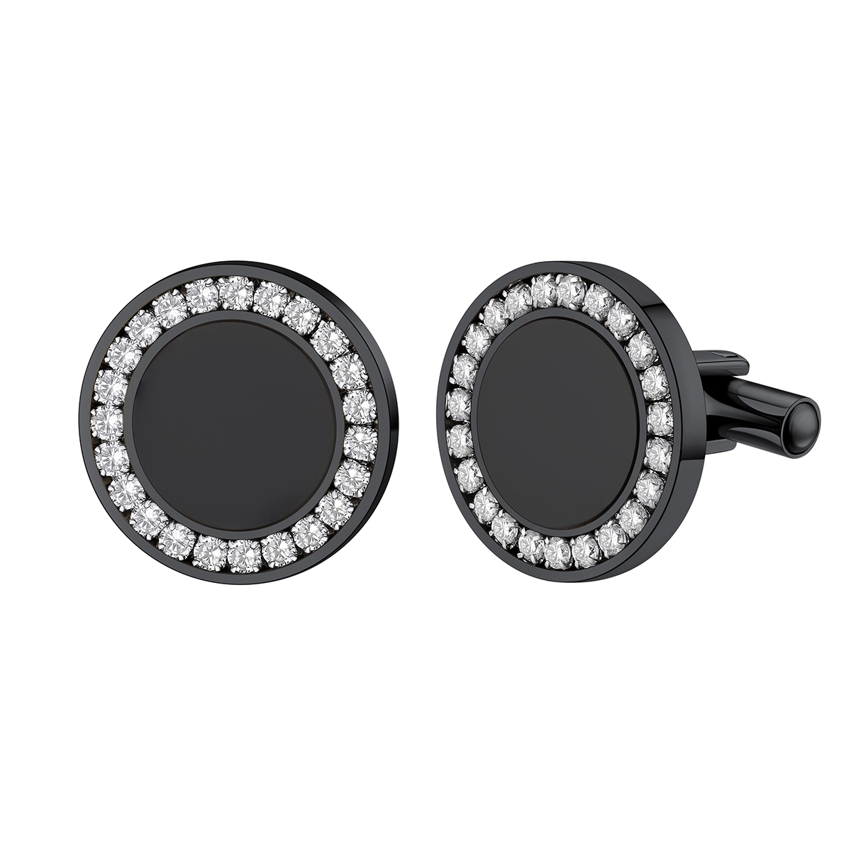 Custom Onyx Cufflinks for Men black