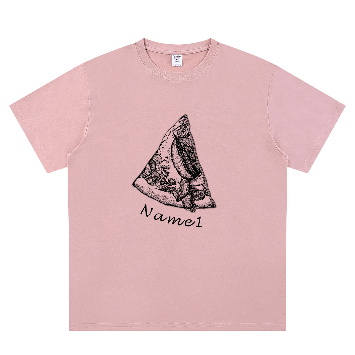 Personalized Pizza Family Name T-Shirt - Custom Kids & Family Gift