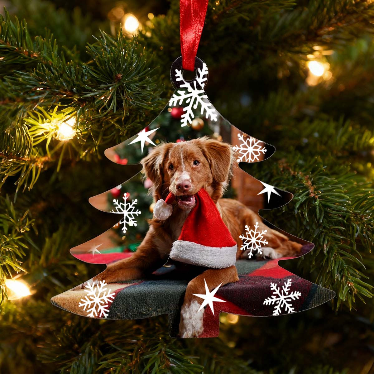 personalised gift Snowflake Photo Ornament