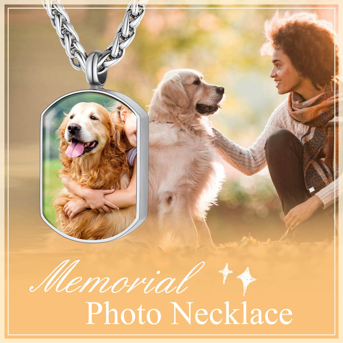 memorial Photo Cremation Urn Necklace