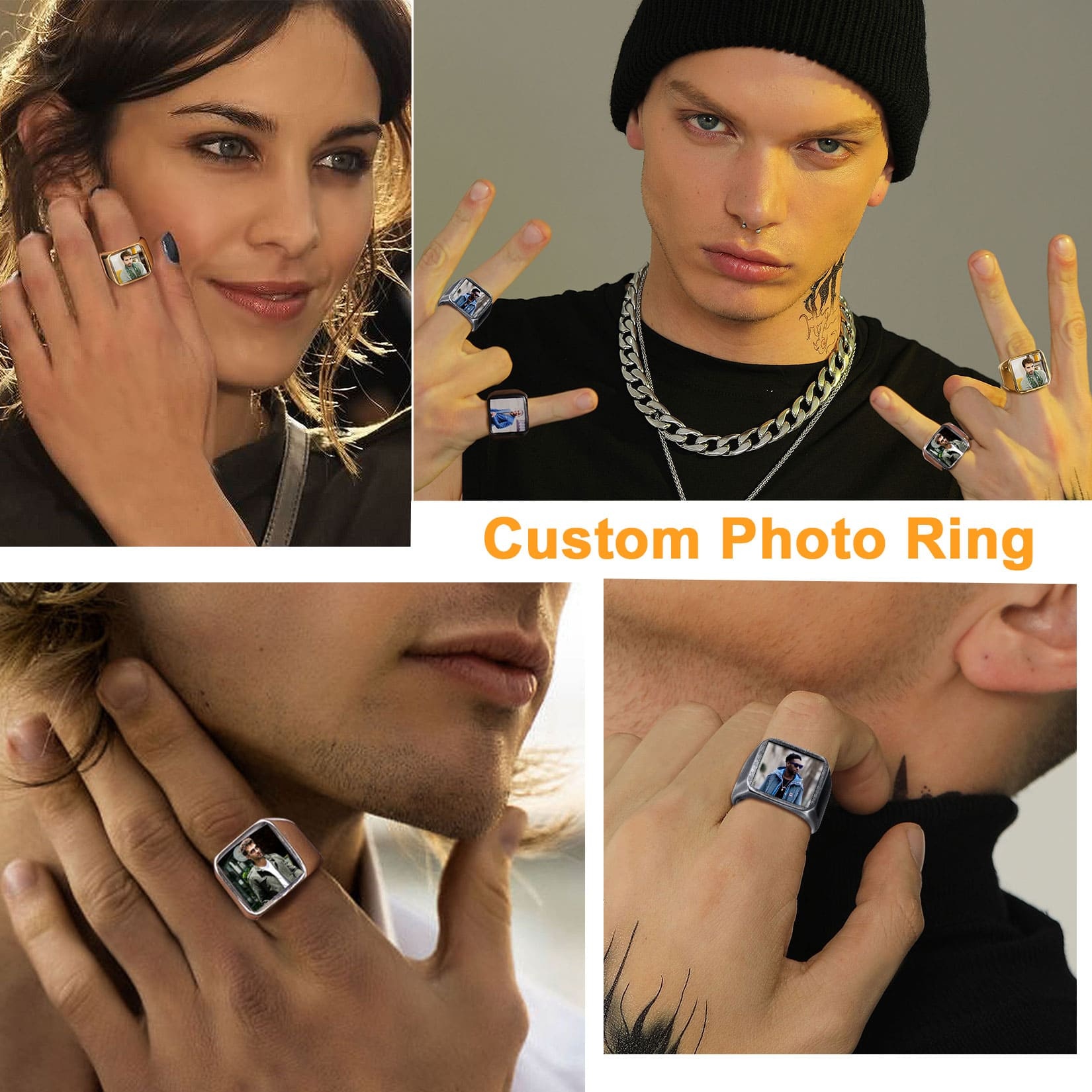 picture signet ring for men