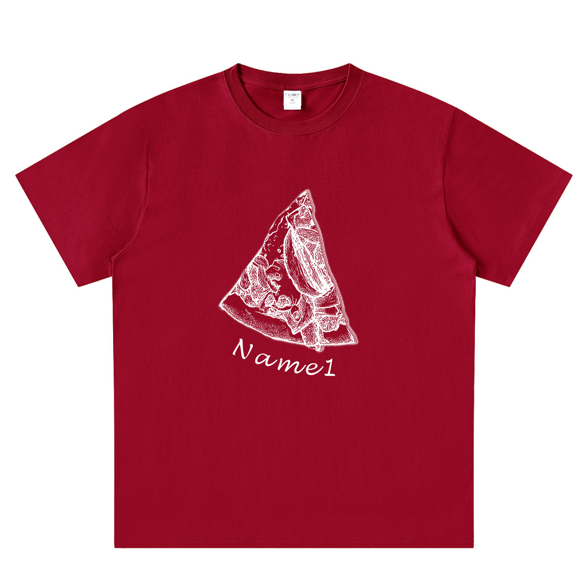 Personalized Pizza Family Name T-Shirt - Custom Kids & Family Gift