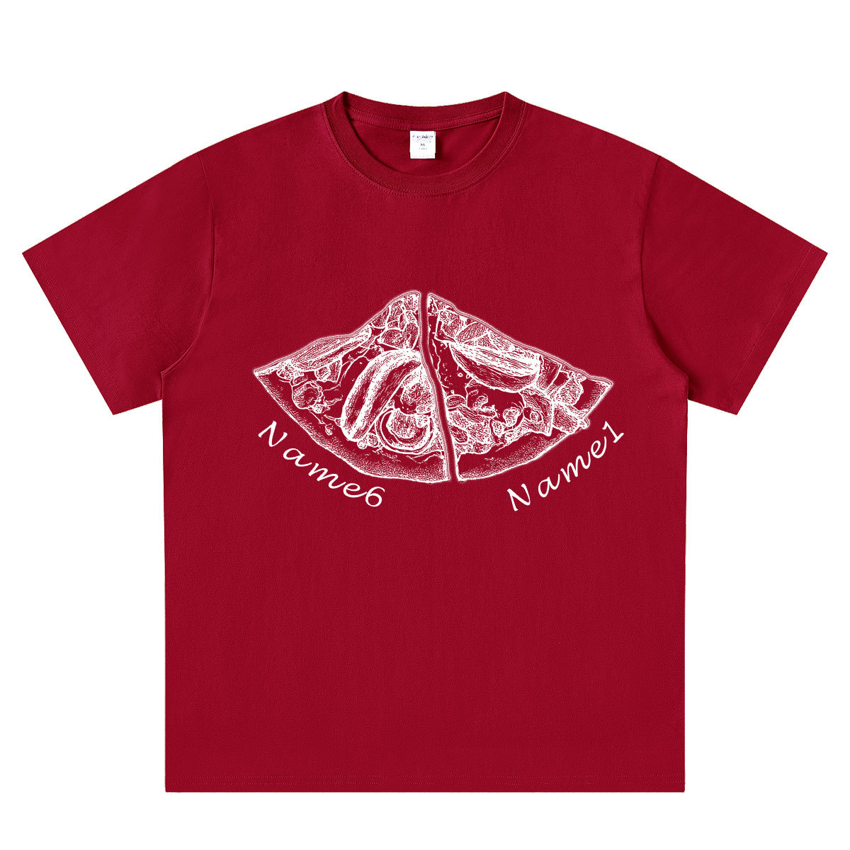 Personalized Pizza Family Name T-Shirt - Custom Kids & Family Gift