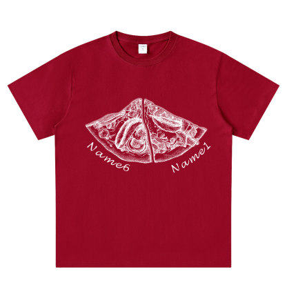 Personalized Pizza Family Name T-Shirt - Custom Kids & Family Gift