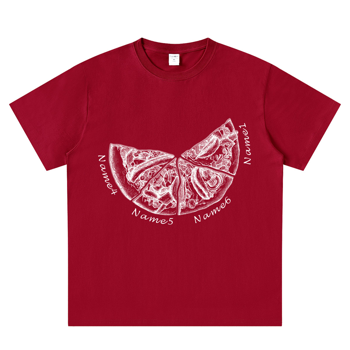 Personalized Pizza Family Name T-Shirt - Custom Kids & Family Gift