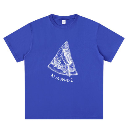 Personalized Pizza Family Name T-Shirt - Custom Kids & Family Gift