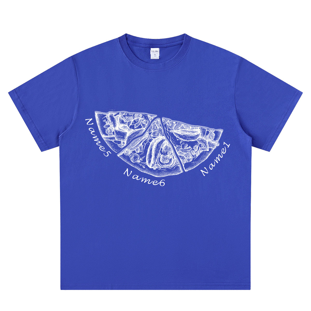 Personalized Pizza Family Name T-Shirt - Custom Kids & Family Gift