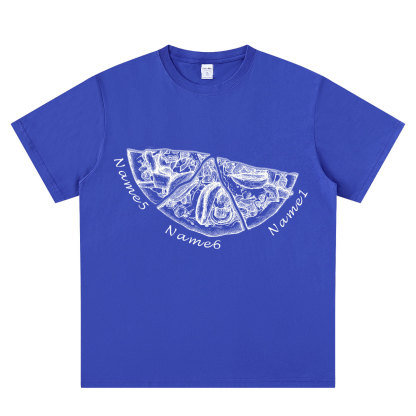 Personalized Pizza Family Name T-Shirt - Custom Kids & Family Gift