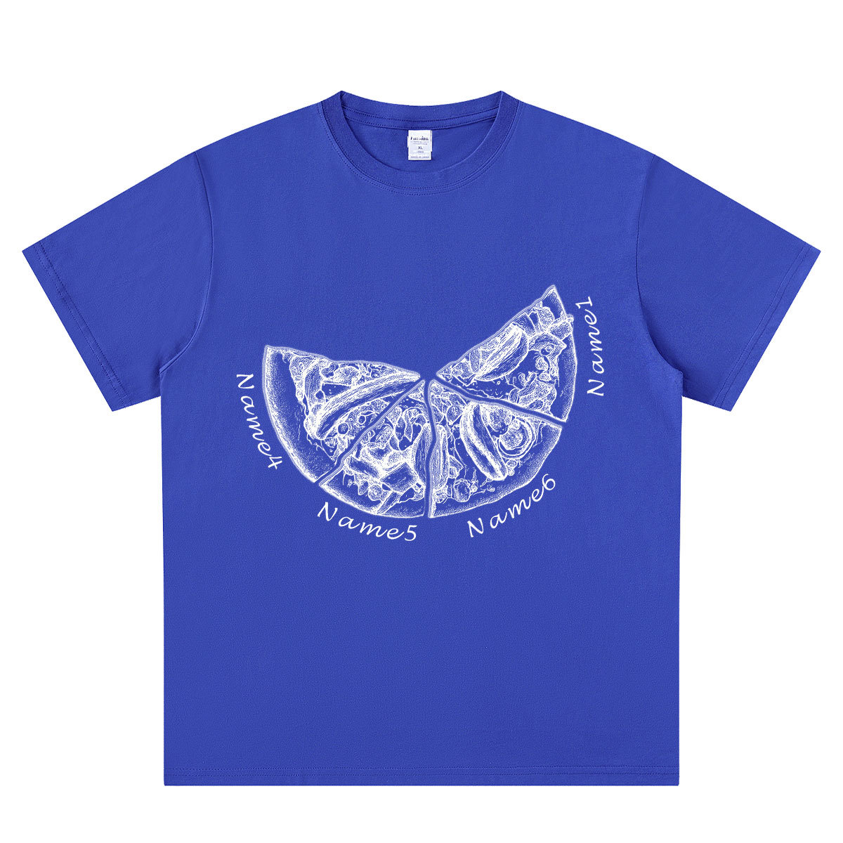 Personalized Pizza Family Name T-Shirt - Custom Kids & Family Gift