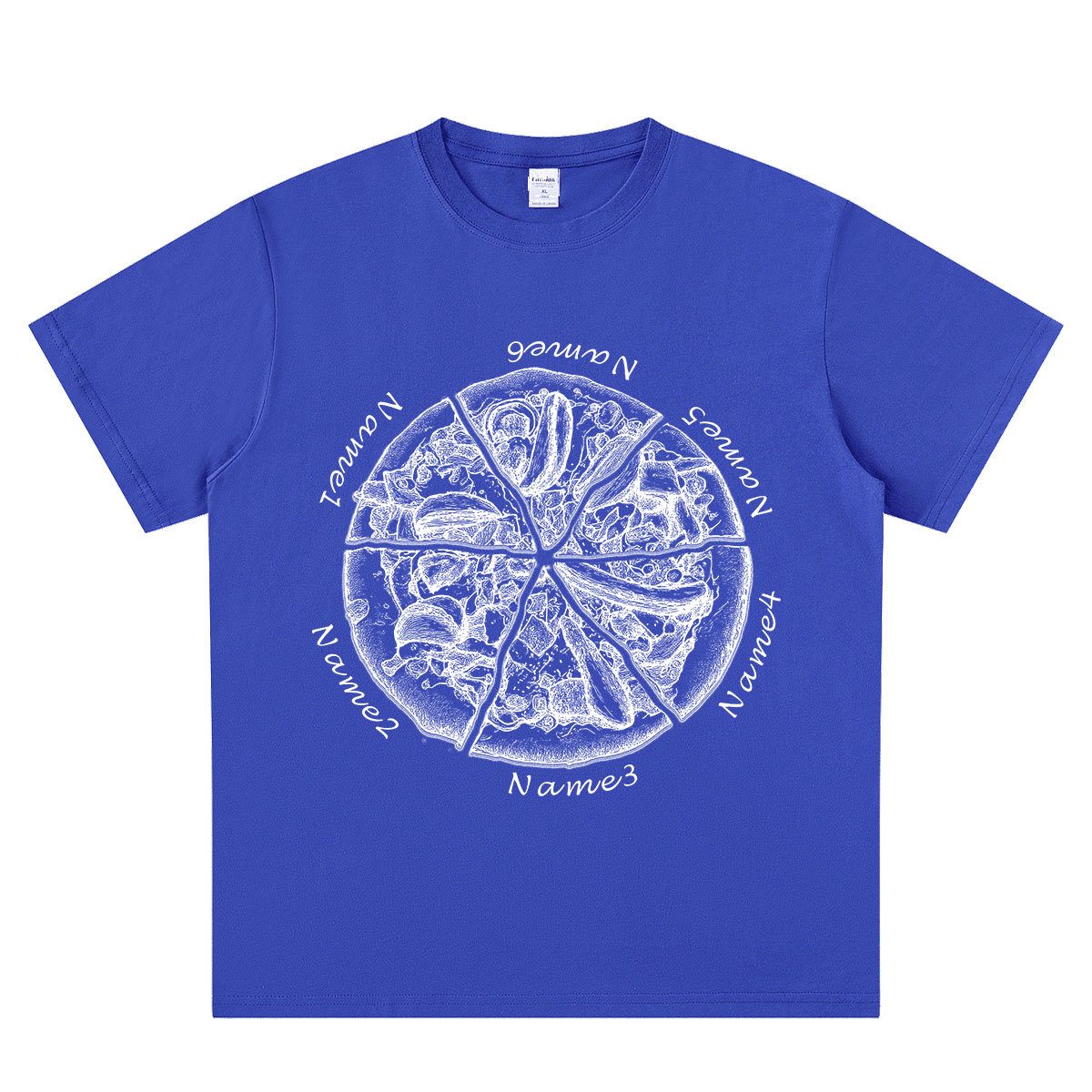 Personalized Pizza Family Name T-Shirt - Custom Kids & Family Gift