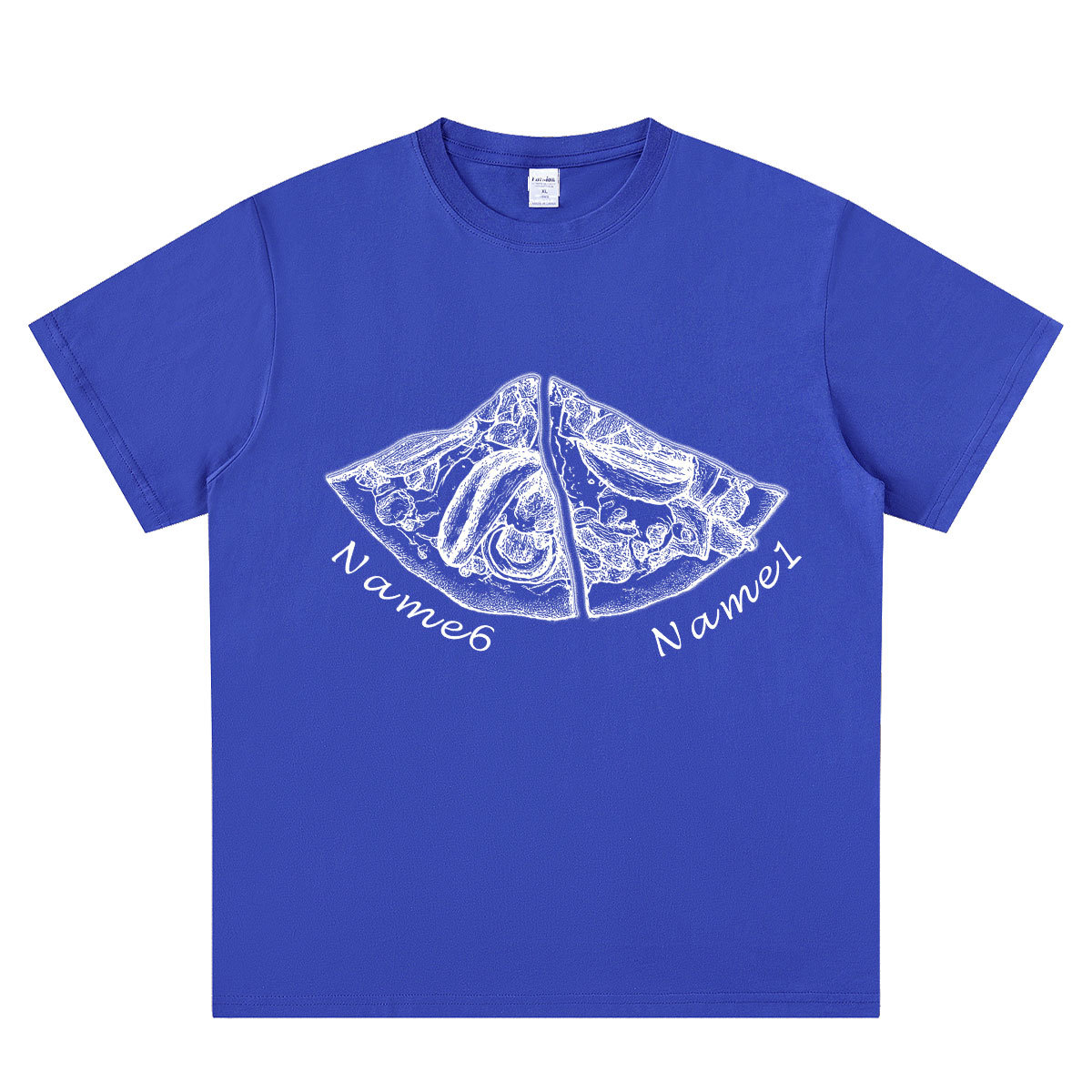 Personalized Pizza Family Name T-Shirt - Custom Kids & Family Gift