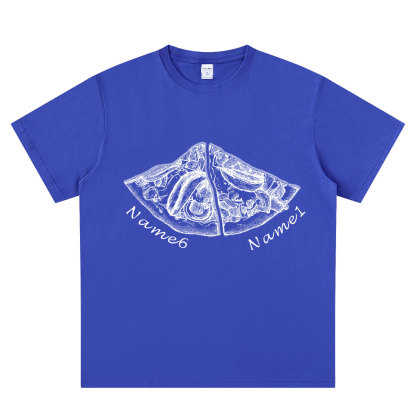 Personalized Pizza Family Name T-Shirt - Custom Kids & Family Gift