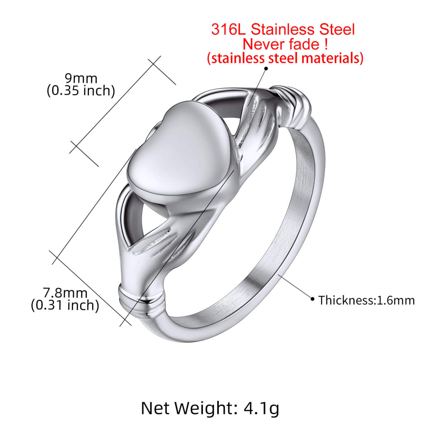Cremation Urn Ring size