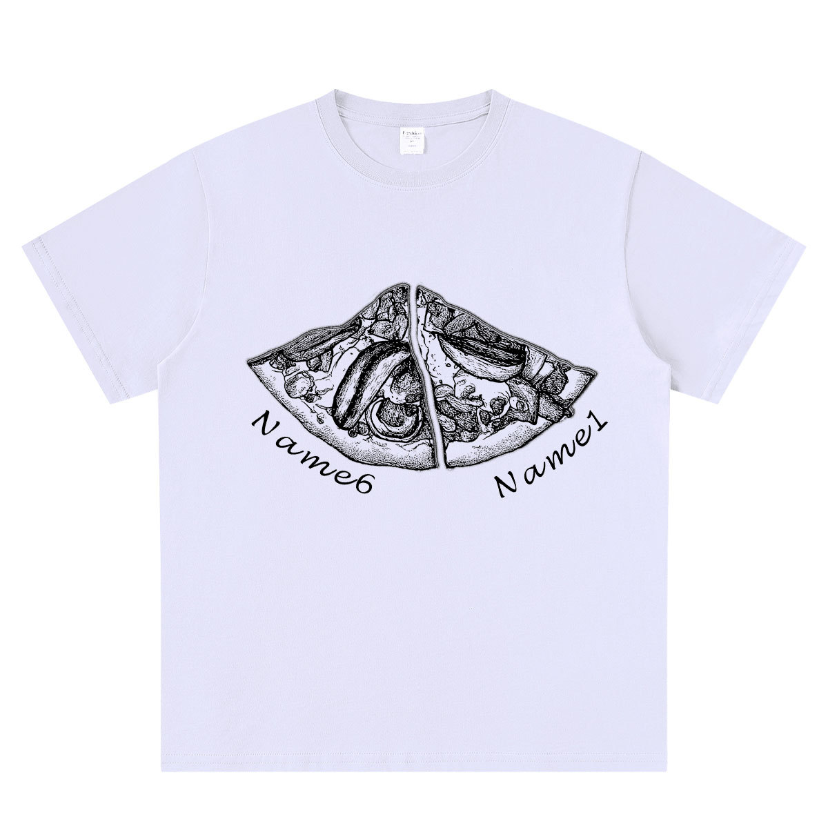 Personalized Pizza Family Name T-Shirt - Custom Kids & Family Gift