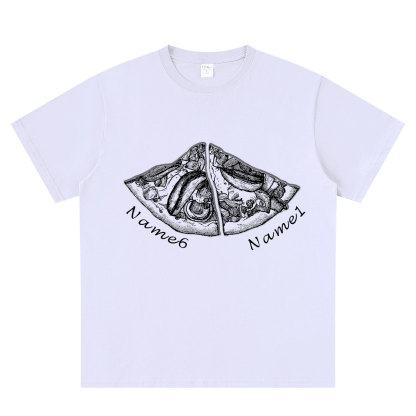 Personalized Pizza Family Name T-Shirt - Custom Kids & Family Gift