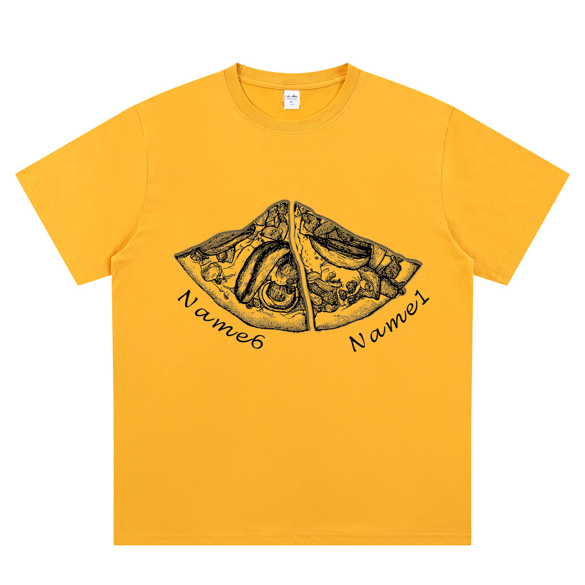 Personalized Pizza Family Name T-Shirt - Custom Kids & Family Gift