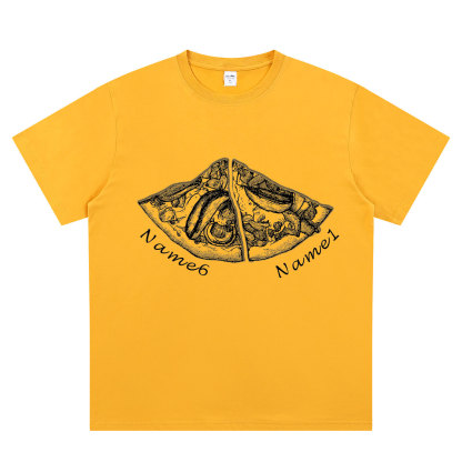 Personalized Pizza Family Name T-Shirt - Custom Kids & Family Gift