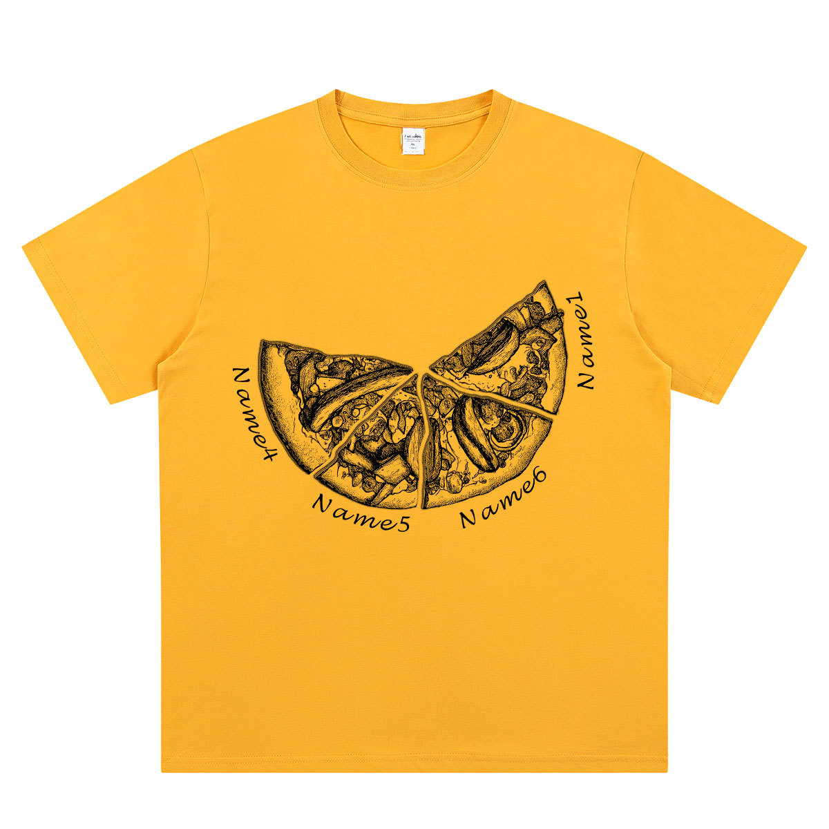 Personalized Pizza Family Name T-Shirt - Custom Kids & Family Gift