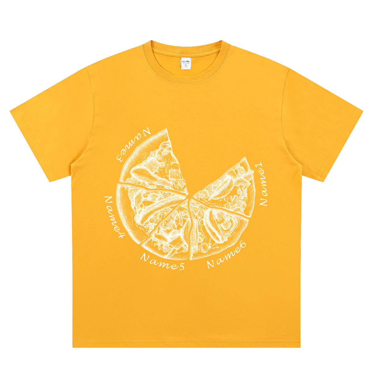 Personalized Pizza Family Name T-Shirt - Custom Kids & Family Gift