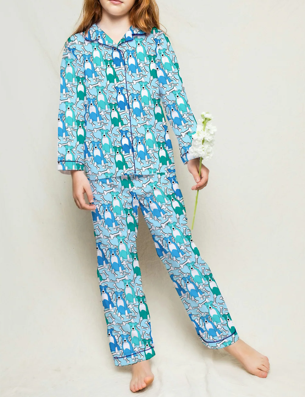 Pit Bull Kid's Silky Satin Pajama Set 