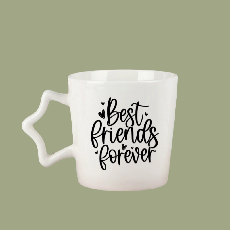 Personalized Best Friend Caption "Best Friend Forever" Coffe Cup Ceramic Mug Birthday Anniversary Gift for Her Best Friend
