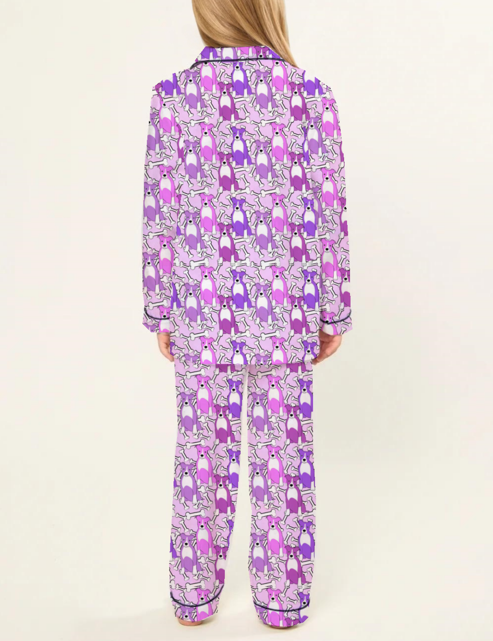 Pit Bull Kid's Silky Satin Pajama Set 