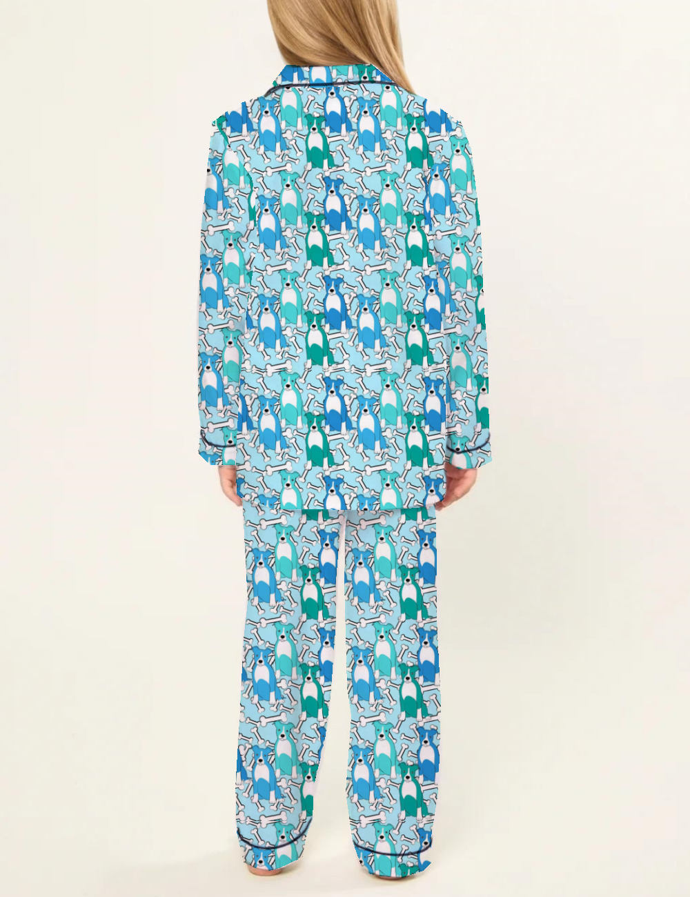 Pit Bull Kid's Silky Satin Pajama Set 