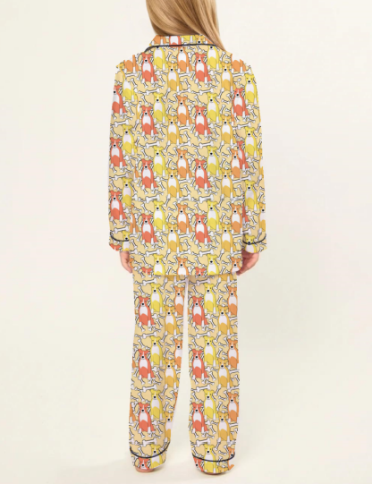 Pit Bull Kid's Silky Satin Pajama Set 