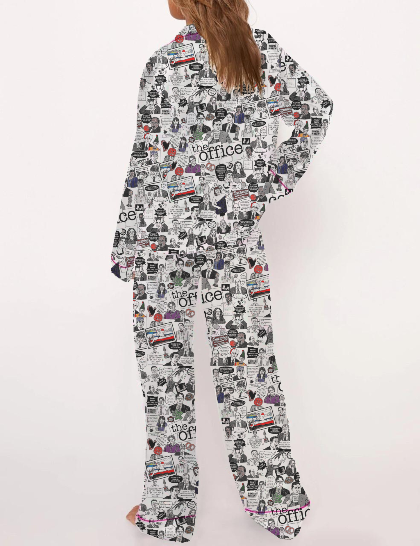 The Office TV Silky Satin Pajama Set For Women