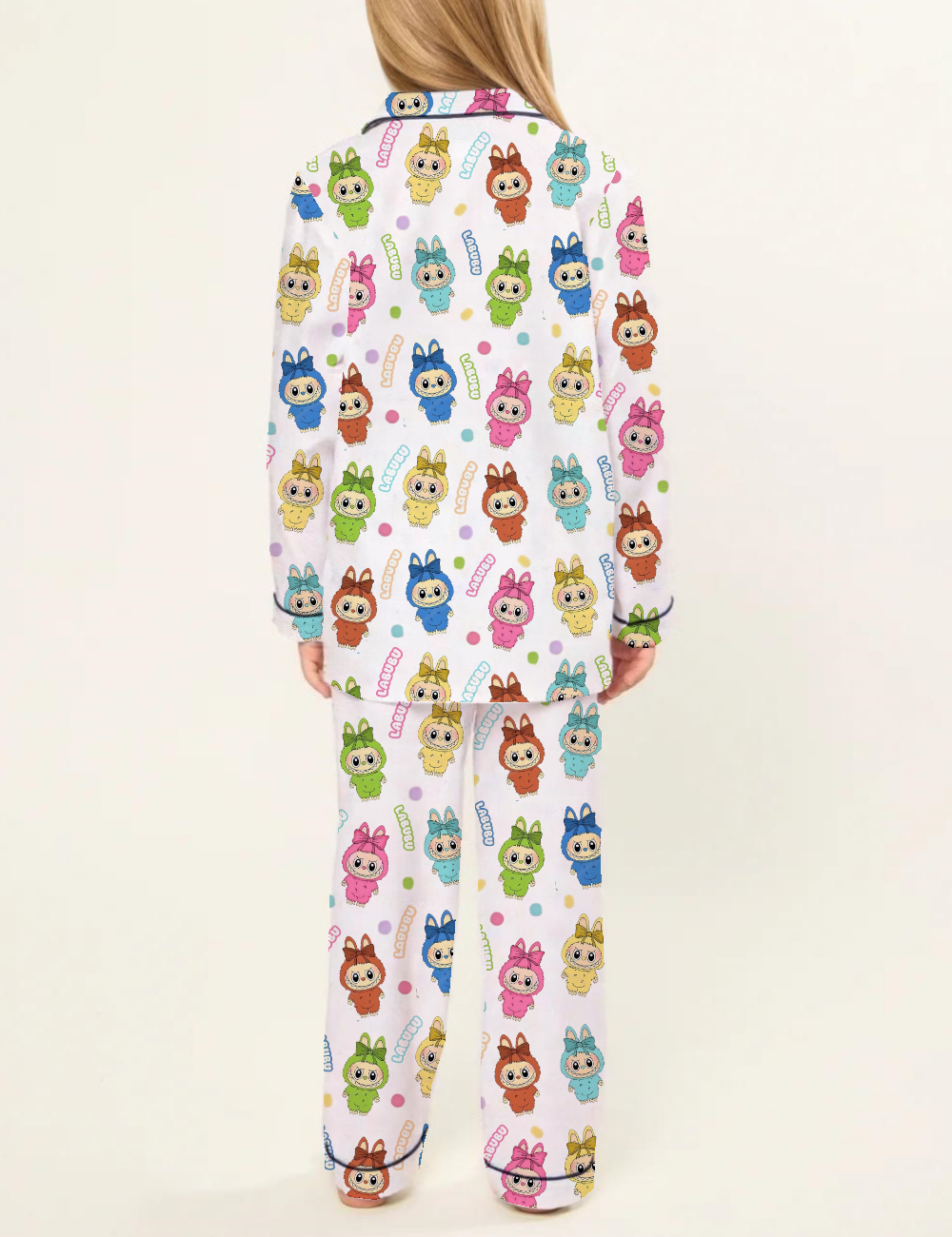 Trending Cute Monster Kid's Silky Satin Pajama Set 