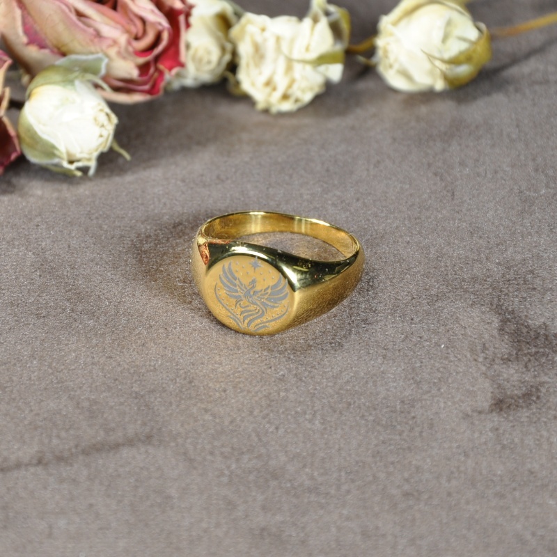 Rise From Ashes -Phoenix Signet Ring