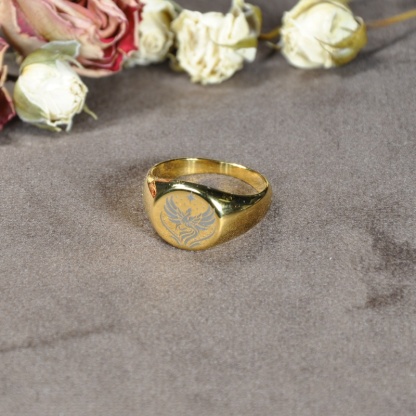 Rise From Ashes -Phoenix Signet Ring