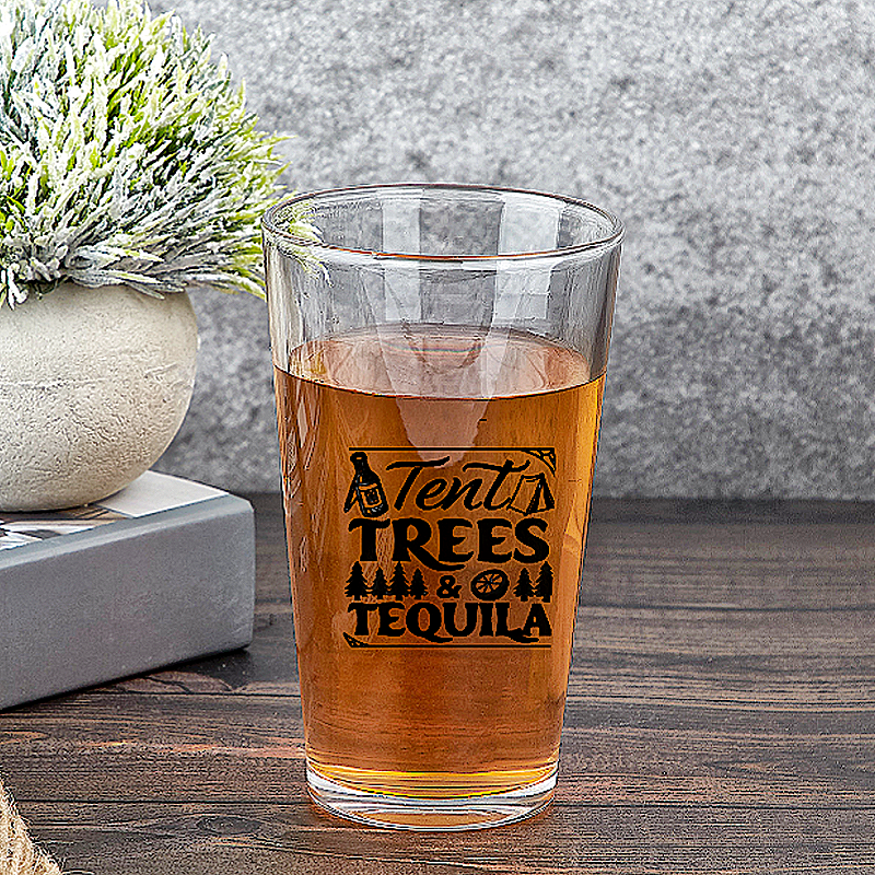 Personalized Beer Glass 16oz with Funny Text Gift for Beer Lovers