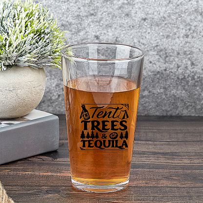 Personalized Beer Glass 16oz with Funny Text Gift for Beer Lovers