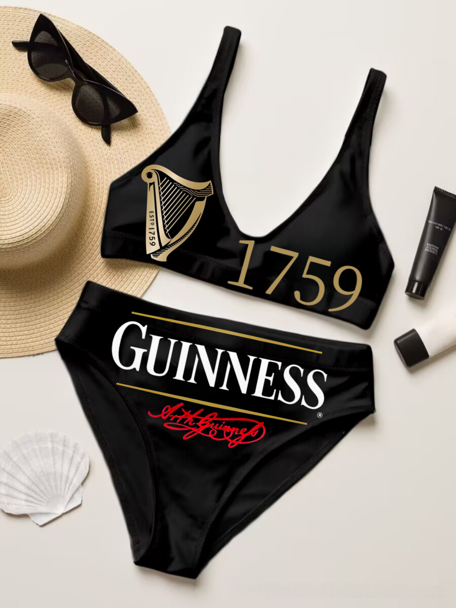 Guinness Sexy Two-Piece Bikini Set Swimsuit 