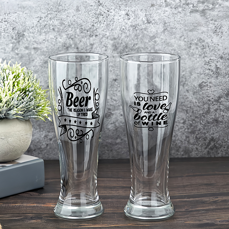Personalized Beer Glass 16oz with Funny Text Gift for Beer Lovers