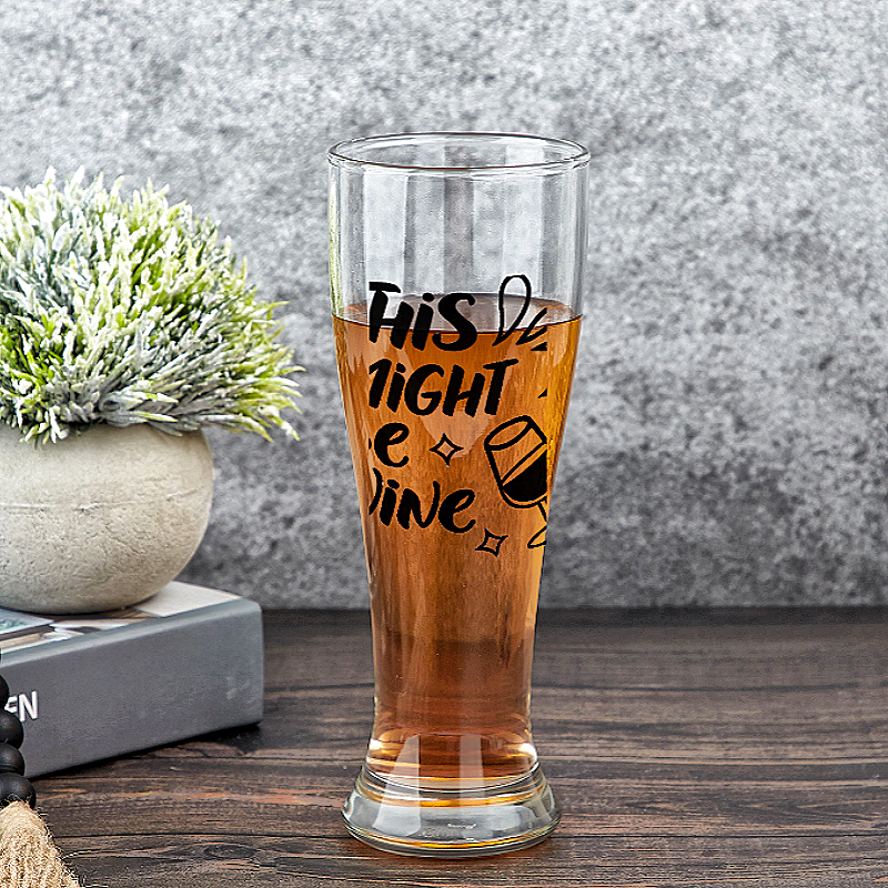 Personalized Beer Glass 16oz with Funny Text Gift for Beer Lovers