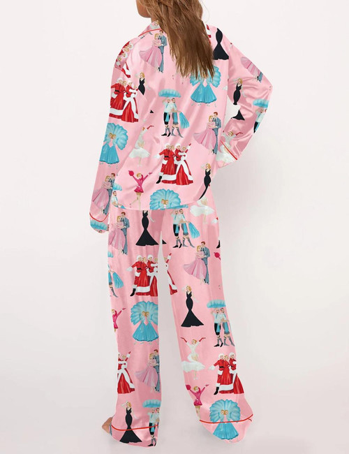Christmas Satin Pajama Set For Women