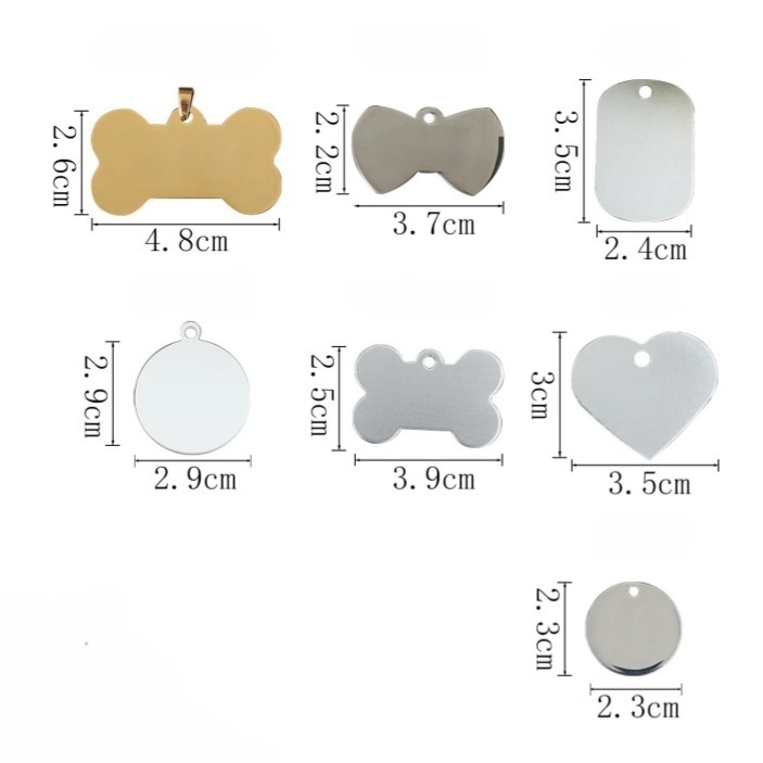 Personalized Multi Shaped Dog Tag with Text and Numbers for Dog Birthday Gifts Perfect for Pet Enthusiasts
