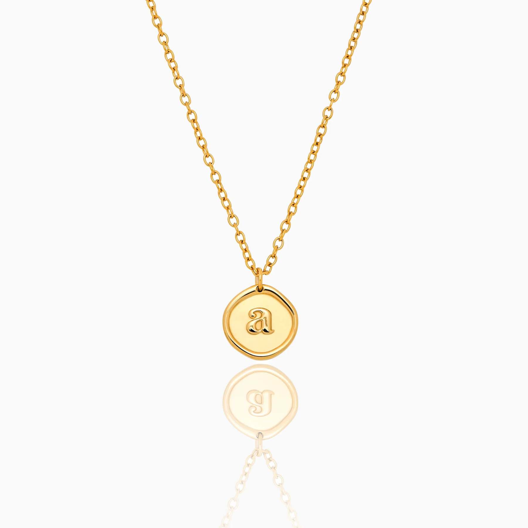 Initial Stamp Necklace