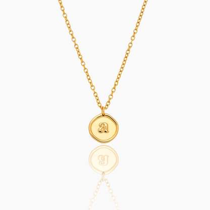 Initial Stamp Necklace