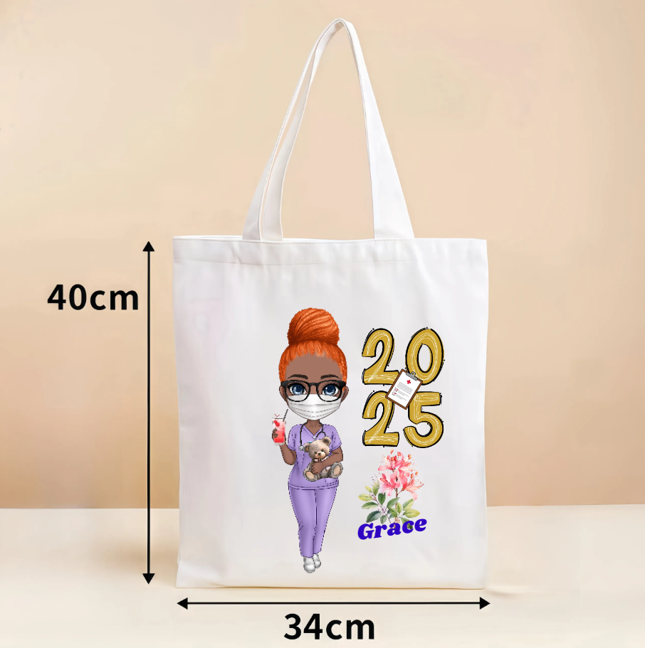 White canvas bag
