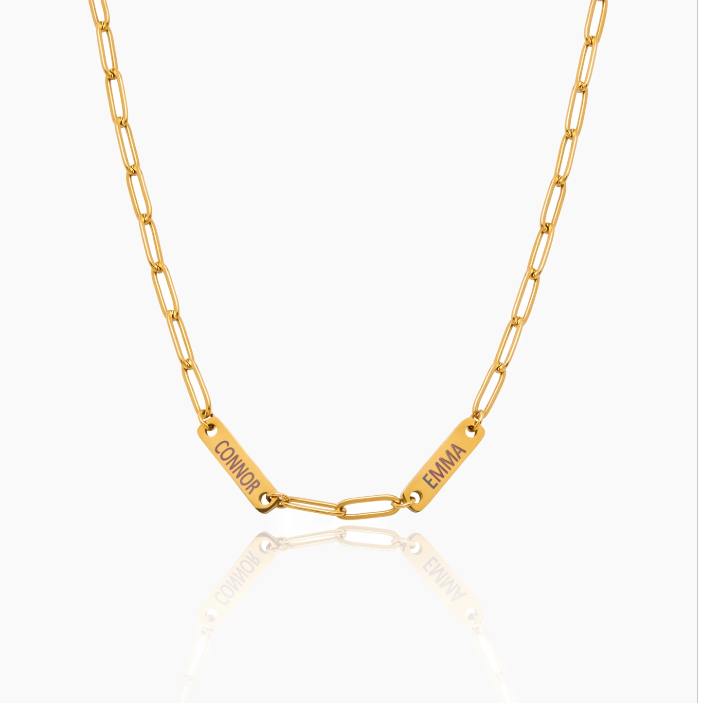 Paperclip Multi-Name Necklace