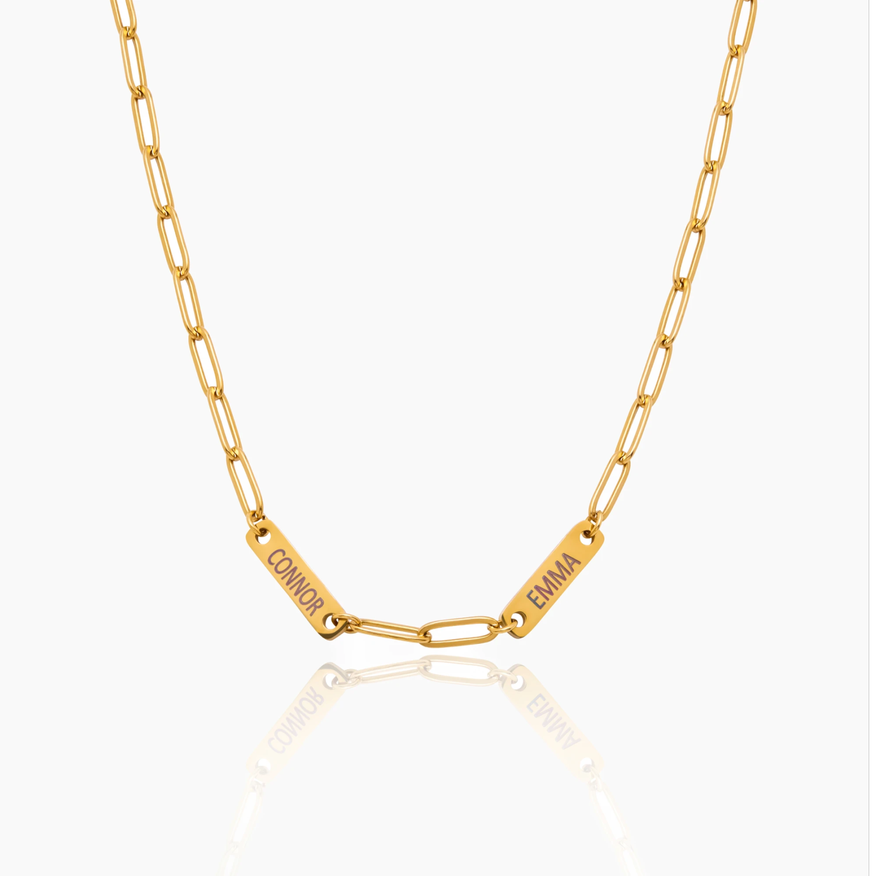 Paperclip Multi-Name Necklace