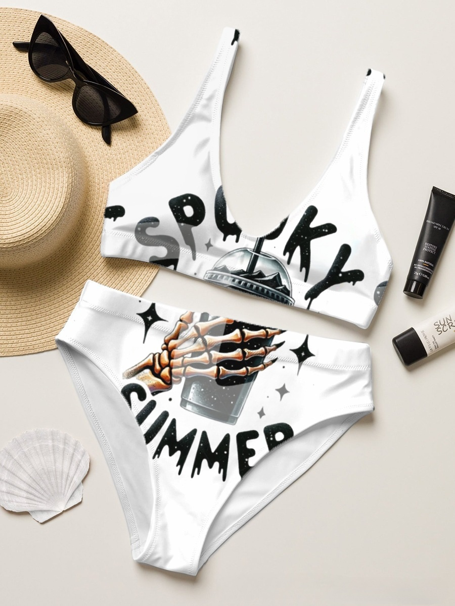 Spooky Summer Two-Piece Bikini Set Swimsuit