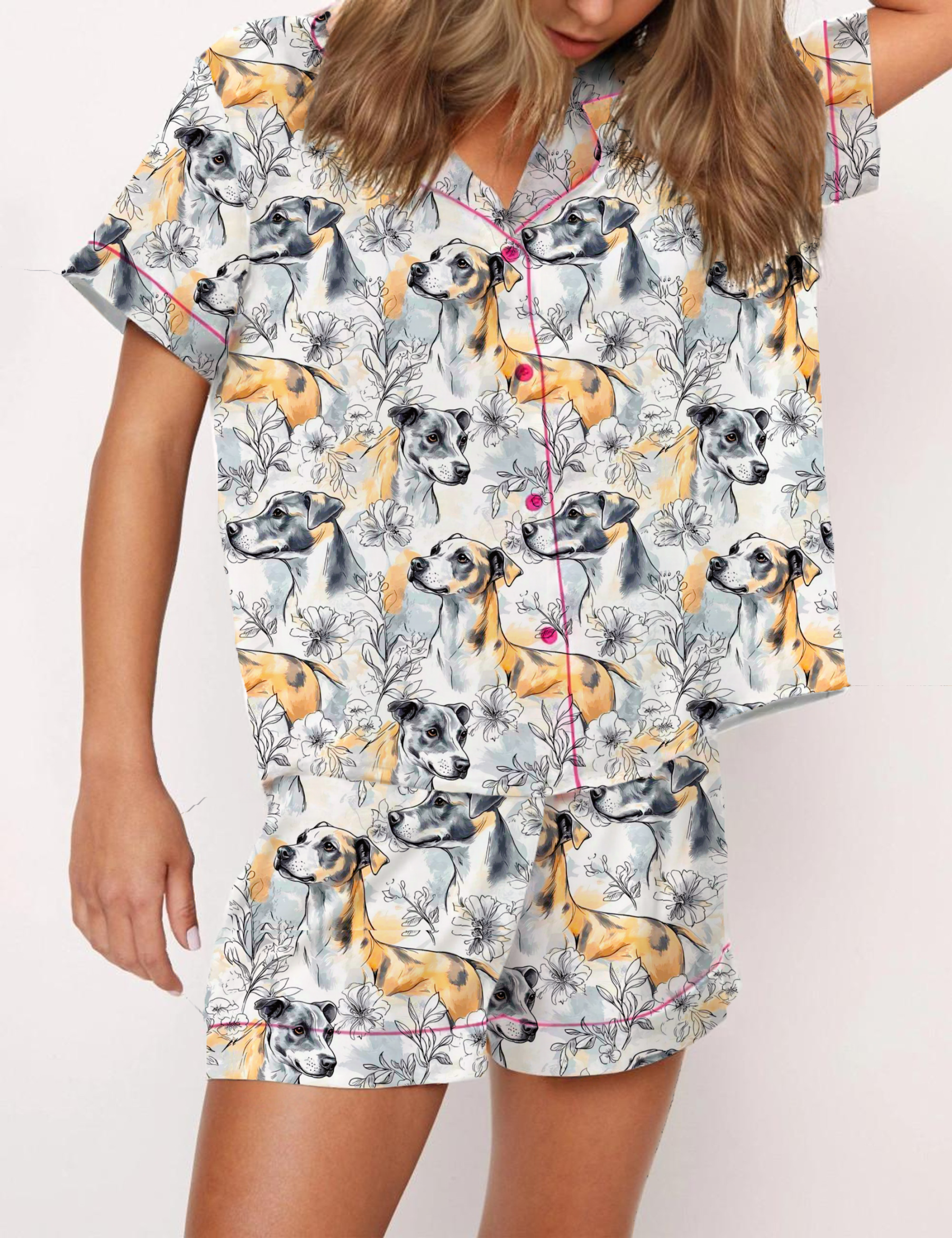 Silky Satin Pajama Short Set For Women