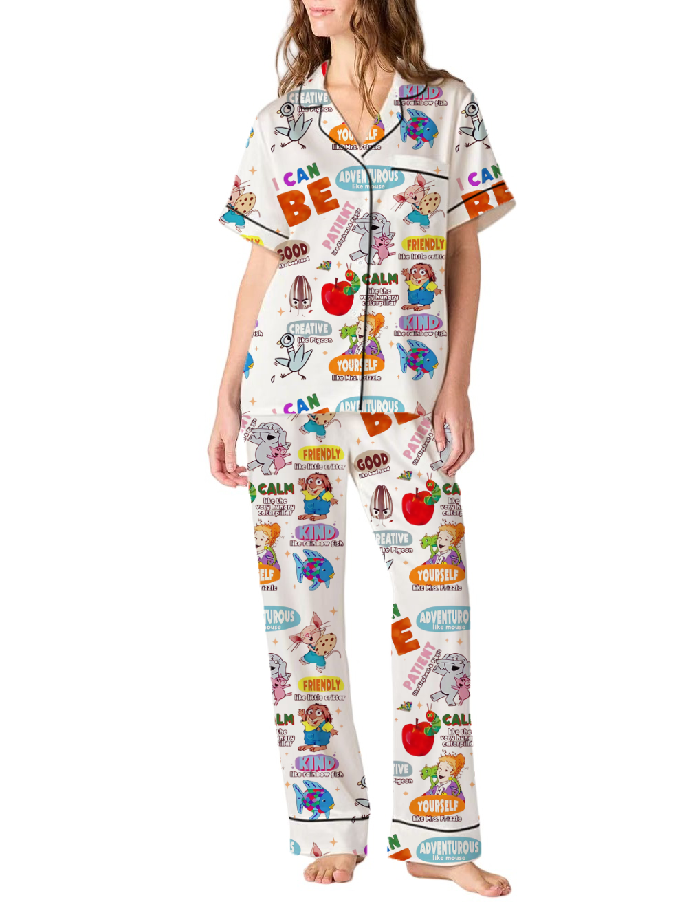 I Still Read Children’s Book Silky Satin Pajama Pants Set For Women