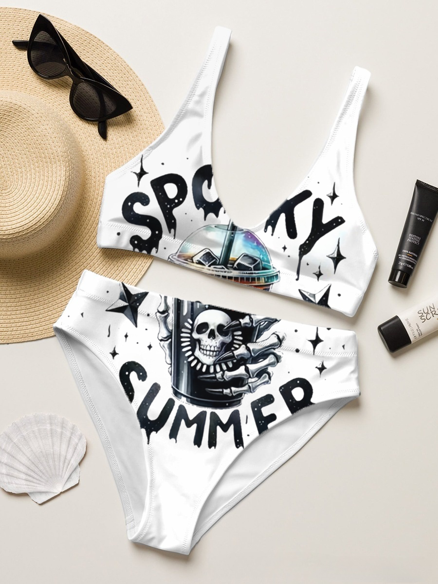 Spooky Summer Two-Piece Bikini Set Swimsuit