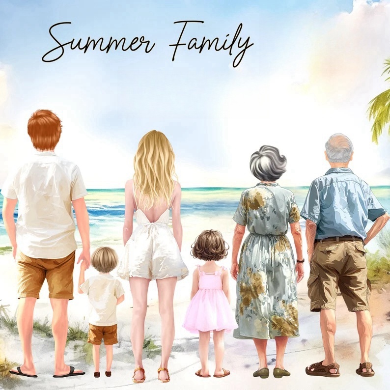 Summer Vacation Beach Family Mug - A Family That Travels Together Stays Together